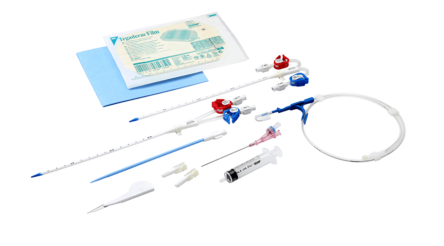 Hemodialysis Catheter Kit with 0.035"Guidewire and Step Dilator
