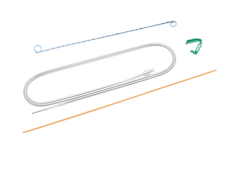 Long-term type stent set
